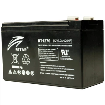 Свинцово-кислотная аккумуляторная батарея Ritar RT1270 7А•ч 12В