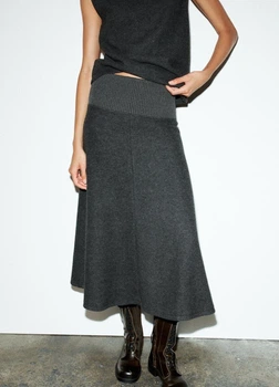 Спідниця Zara 17880 Темний сірий S (5039)