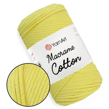 YarnArt Macrame Cotton, Маргаритка №754 - хлопковый шнур 250 г / 225 м для макраме, вязания сумок, кашпо, аксессуаров