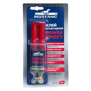 Клей эпоксидный 2-х компонентный MUSTANG POWER EPOXY 28 г (MG27)