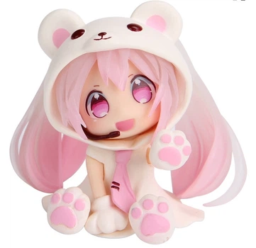 Аніме фігурка 7 см Хацуне Міку рожева, вокалоїд чібі Hatsune Miku Chibi anime figure