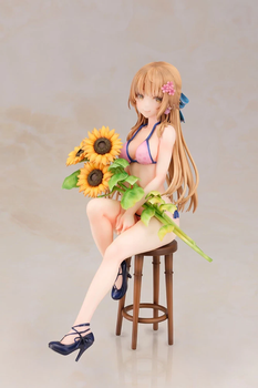 Аніме фігурка NSFW 19 см Момосе Курумі з соняшниками Sunflower Girl з аніме Пані Поні Деш Pani Poni Dash! - Momose Kurumi