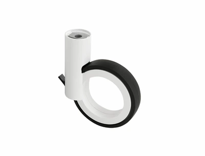 Мебельный ролик OgTM Rotola 150&nbsp;Zama&nbsp;со стопором белый/черный
