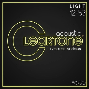 Струни для акустичної гітари Cleartone Acoustic 80/20 Bronze 12-53 (Light)