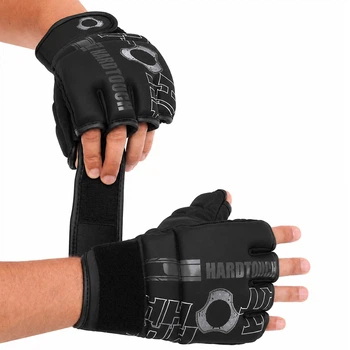 Перчатки для ММА (MMA) PU HARD TOUCH BO-00124 черный, размер M