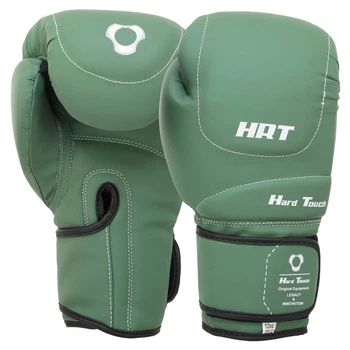 Перчатки боксерские HARD TOUCH BO-7377 Оливковый 10 унций