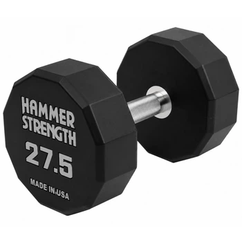 Гантель цельная профессиональная с полиуретановым покрытием 1шт HAMMER STRENGHT TA-9215-27_5 27.5 кг
