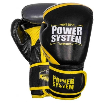 Боксерские перчатки Power System PS-5005 Black/Yellow 16oz