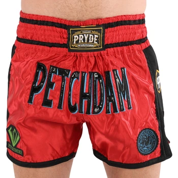 Шорты для тайского бокса и кикбоксинга PRYDE BO-0473 Красный XL