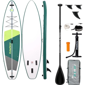Доска для плавания SUP FunWater SUPFW69A 3,35м White/Green