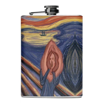 Фляга NU SHO “Scream Vagina” нержавеющая сталь 200 мл
