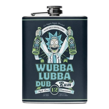 Фляга NU SHO “Wubba Lubba” нержавеющая сталь 200 мл