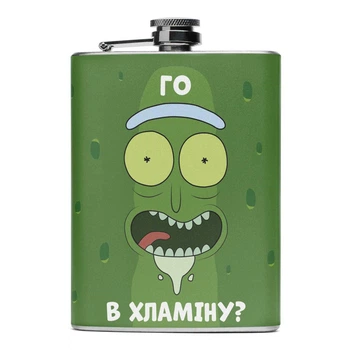 Фляга NU SHO “Го в хламіну?” нержавеющая сталь 200 мл