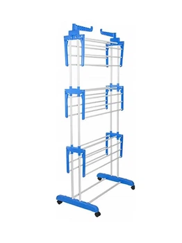 Багатоярусна сушарка для білизни до 50 кг (172х73х64 см) Garment Rack With Wheels/Складна підлогова сушарка
