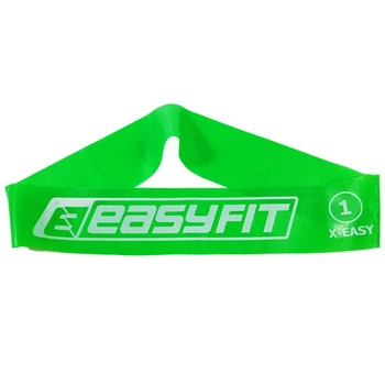 Спортивная резинка для фитнеса петля для тренировки 2,5кг EasyFit зеленого цвета