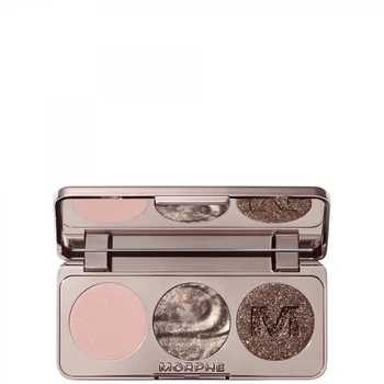 Трио теней для век Morphe Dazzling Metallics, Platinum Bombshell, 3,5 g