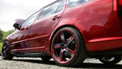 Накладки на пороги Skoda Octavia A5 2004-2013 AutoPlast SOVP2004