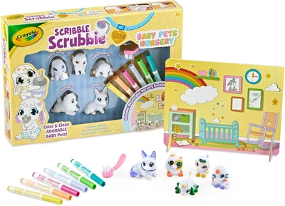 Набор для творчества Крайола Crayola Scribble Scrubbie Baby Pets Nursery (747701)