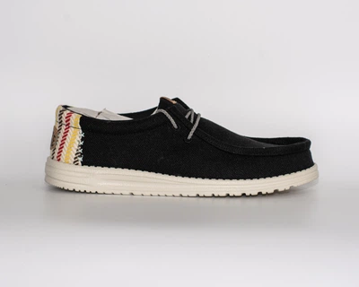Мокасини чоловічі Hey Dude Wally Resort 43 (28 см) Black / Multi (43094-0C4)