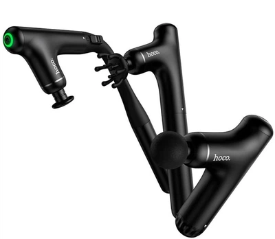 Ручний перкусійний масажер HOCO Multi-functional Massager HP55 3-в-1 Black