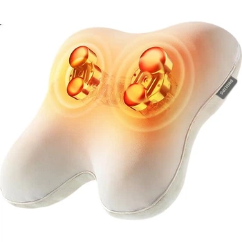 Массажер для талии PHILIPS, массажное устройство Xiaolanmao, массаж ног, плеч и шеи, грелка для живота, подушка, 3111B серый [Защита цены 618], подарок для девушки 20 мая