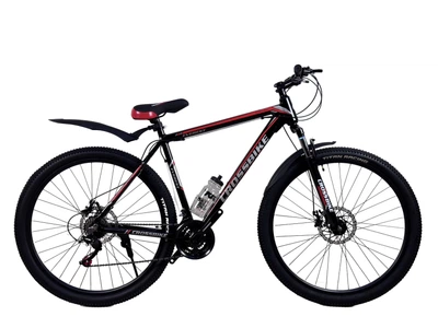 Велосипед CrossBike Everest 29"21" Чорний-Червоний