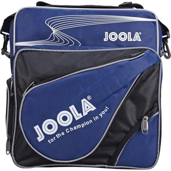 JOOLA, сумка для настольного тенниса JOOLA, квадратная спортивная сумка для настольного тенниса с отделением для обуви, черно-синяя.