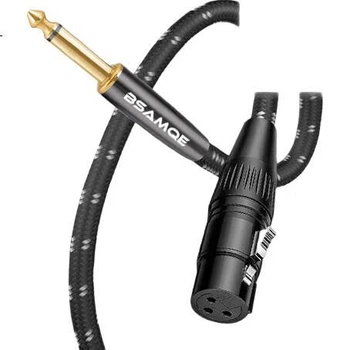 Кабель мікрофонний Beishanque BSQ-K026 6.35 мм — XLR мама, 3 м
