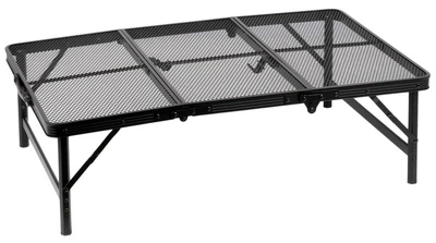 Stół turystyczny Vilde 489394 składany 2w1 90 x 60 x 27/56 cm Czarny (5900670121584)