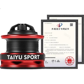 Спиннинговая катушка Taiyu Metal Micro, передаточное число 6.2:1, наклонная шпуля, мелкая, размер 1000, с сигнализатором сброса фрикциона, для ловли на приманку