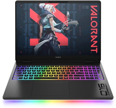 Ноутбук 16" HP OMEN MAX (16-ah0001sf) Gaming Intel Core Ultra 9 275HX RAM 32GB SSD 1TB GeForce RTX 5080 Win11 Алюминиевый корпус (UKR) (102263301)