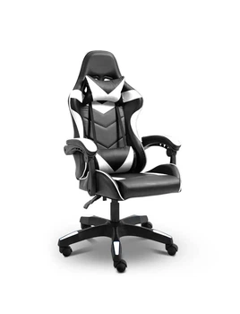 Крісло ігрове GAMING CHAIR G-001 колір чорний/білий