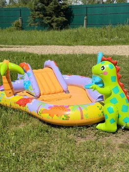Детский Надувной Игровой Центр Горький Динозавр Бассейн Intex Dino Park (400833)