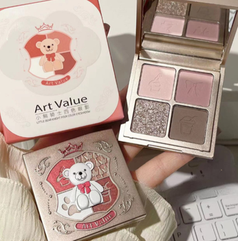 Палитра теней 4 оттенка подростковая корейский стиль стиль kpop аниме Art Value (SVS)