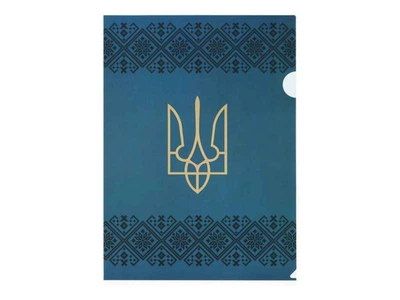 Папка-куточок BUROMAX A4 синій UKRAINE DECOR, вишиванка BM.3971-68