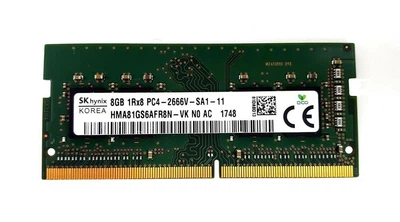 Оперативная память для ноутбука SK hynix 8GB DDR4 2666MHz SO-DIMM 1Rx8 (HMA81GS6AFR8N-VK) код CG-439684553