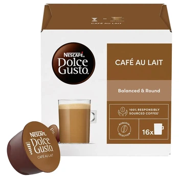 Капсули Nescafe Dolce Gusto Cafe Au Lait нескафе дольче густо ау лайт 16 капсул