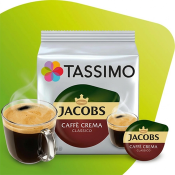 Капсулы Tassimo Caffe Crema Classico тассимо кафе крема 16 шт