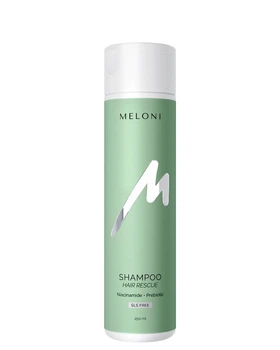 Шампунь укрепляющий безсульфатный MELONI HAIR RESCUE 250 мл против выпадения с ниацинамидом и пребиотиком