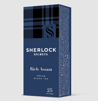 Чай черный Sherlock Secrets Rich Assam Насыщенный Ассам 25 пак по 2 г