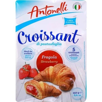 Круасани з полуничною начинкою Antonelli 250 г (8002371000353)