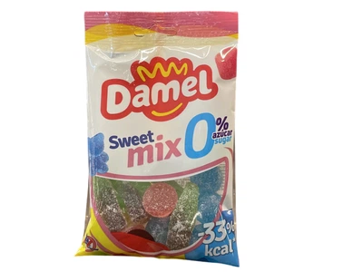 Жувальні цукерки Damel Sweet Mix Солодкий мікс без цукру та без глютену 90 г (8411500115231)