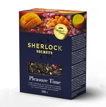 Чай черный Sherlock Secrets Pleasure Time Пляже Тайм 100 г крупнолистовой