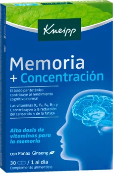 Kompleks witaminowo‑mineralny Kneipp Memory Concentration 30 kapsułek (4008233158136)