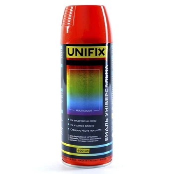 Краска аэрозольная красная 400 мл Unifix RAL3020 951020
