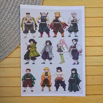 Стикерпак Клинок рассекающий демонов Kimetsu no Yaiba Клинок який знищує демонів А4 код 25844