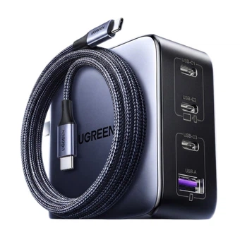 Зарядное устройство UGREEN 140 Вт, GaN, многопортовое Type-C, PPS/PD 100 Вт, кабель 240 Вт