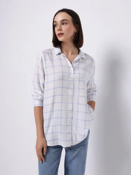 Сорочка жіноча Colin's CL1070306LBL XS Light Blue в клітинку (8684112817040)