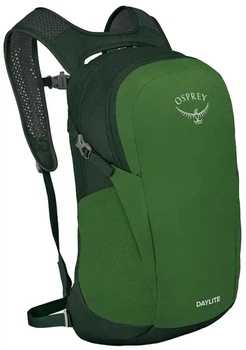 Рюкзак Osprey Daylite городской 13 л для ноутбука 14" вентилируемая спина, органайзер, Green Belt/Green Canopy