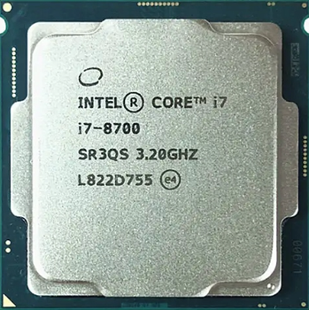 Процессор Intel Core i7-8700 6 ядер 12 потоков 3.2–4.6GHz LGA1151 v2 Coffee Lake Б/У